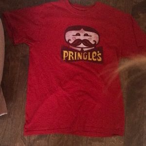 Red Pringle’s T-shirt